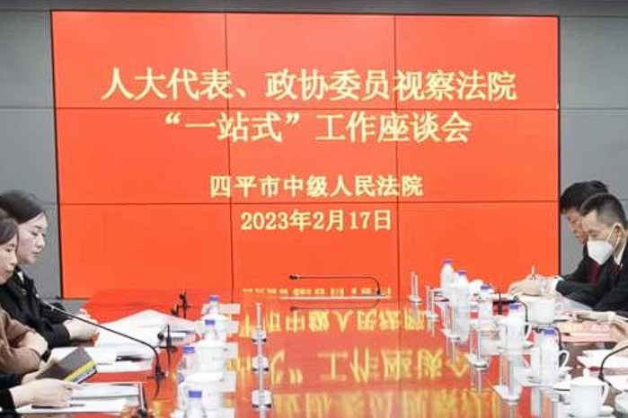 孟达主任参加人大代表视察法院“一站式”工作座谈会